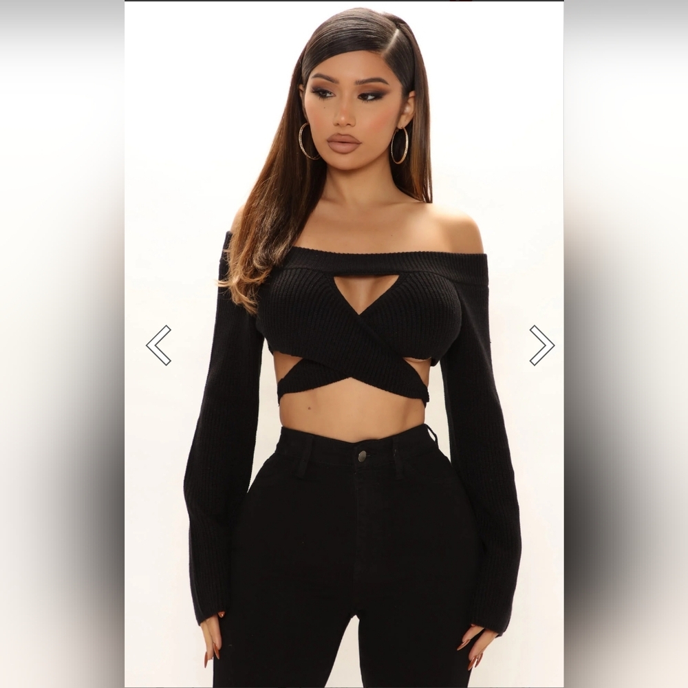 Sweater crop top